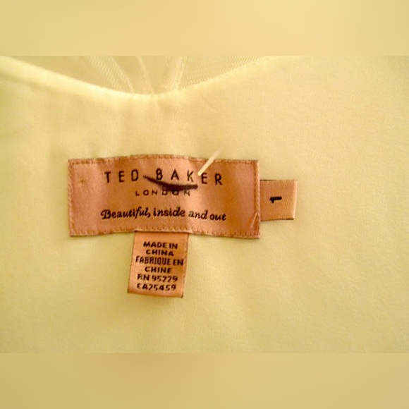 Ted Baker Trixxy Illusion Yoke Pleated Tulle Mesh Embellished Wedding Dress $650 - Picture 11 of 11